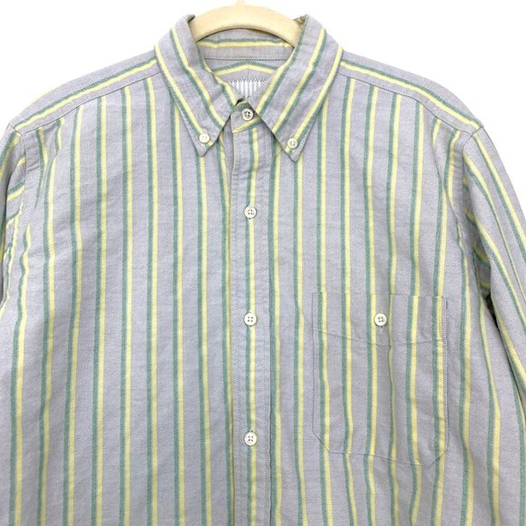 Thom Grey Striped Button Down Shirt - Picture 2 of 8